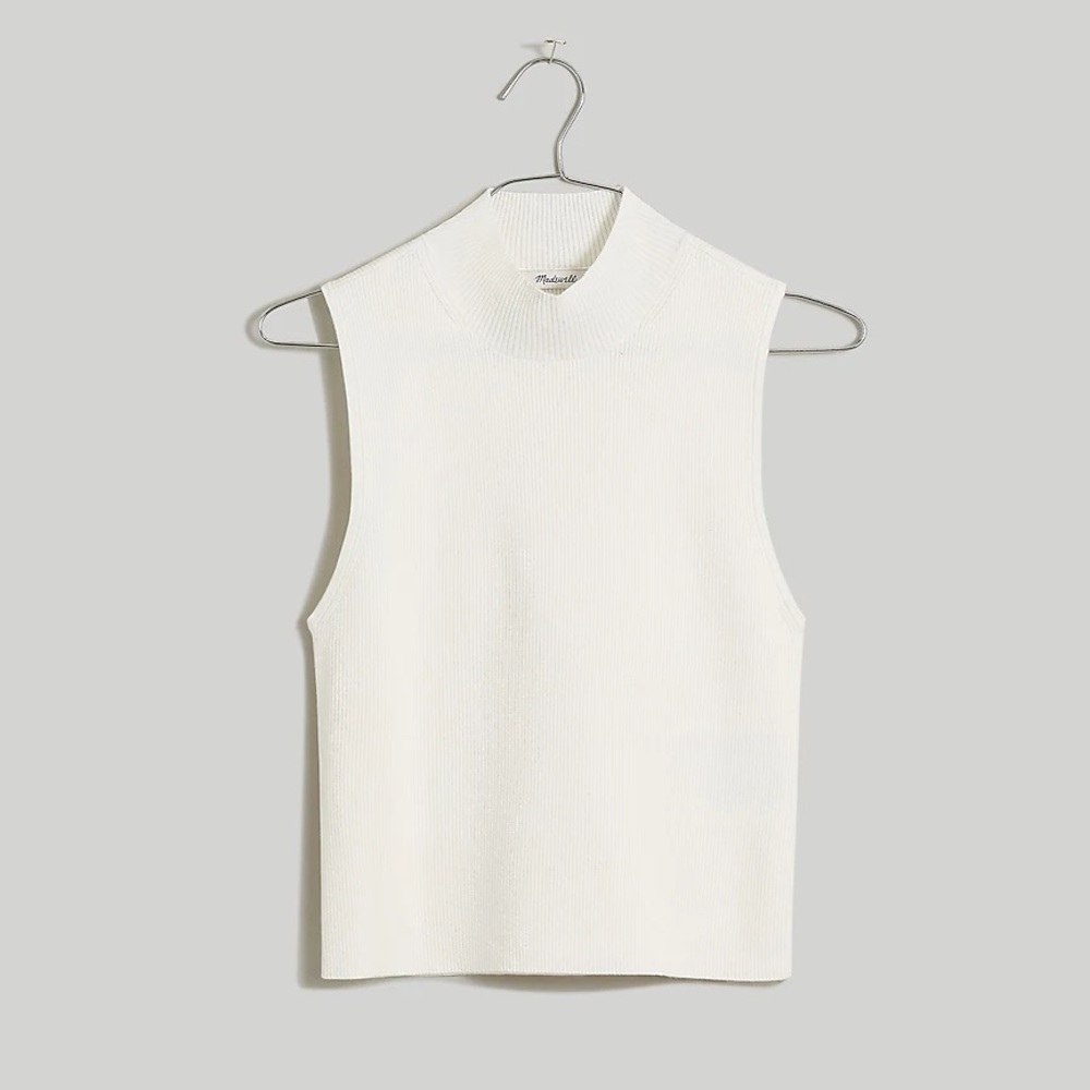 Madewell The Signature Knit Mockneck Sweater Tank Size XS